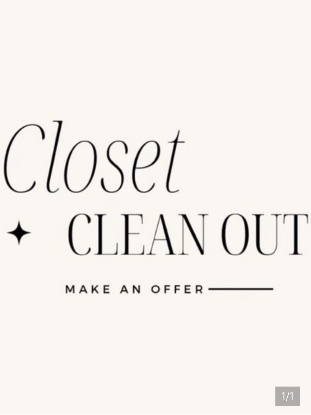 Closet Clean out! Big sales